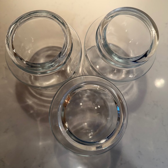 Hunter Lincoln Ceiling Fan LIGHT GLOBES Model #53665- Set of 3 Glass Shades EUC - Picture 7 of 10